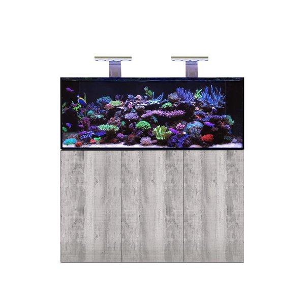 D-D Aqua-Pro Reef 1500- METAL FRAME- DRIFTWOOD CONCRETE